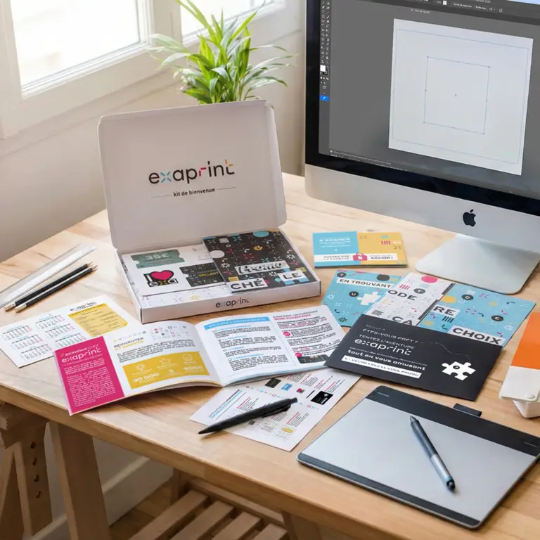Exaprint *Welcome Kit* et pack échantillons immersif et gamifié